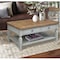 International Concepts Rectangle Vista Coffee Table, 48 W, 28 L, 20 in H, Wood, Hickory/Stone OT41-15C - alternate 4